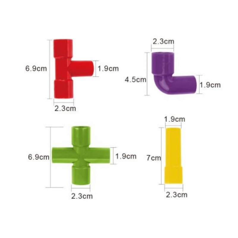 儿童玩具大号管道积木拼插益智塑料水管宝宝1-2-3-6-10周岁幼儿园